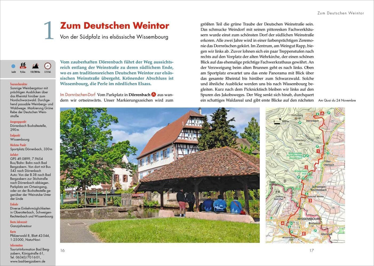 Panoramawege für Senioren Pfälzerwald Wanderführer - Deutsches Weintor