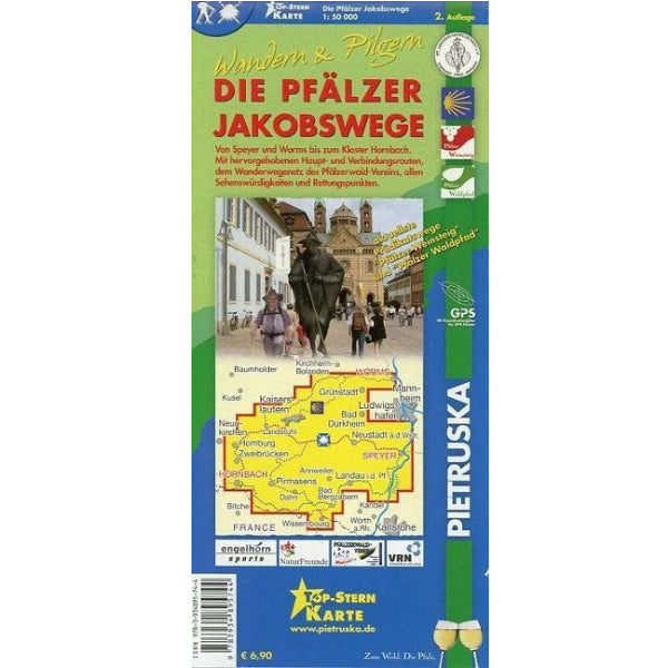 Pfälzer Jakobswege Wanderkarte 1:50.000