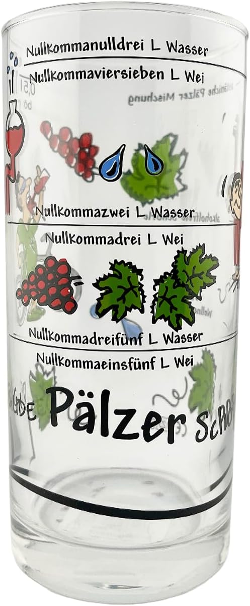 Pfälzer Schorleanleitung Schoppenglas 0,5 l (Weinstange)
