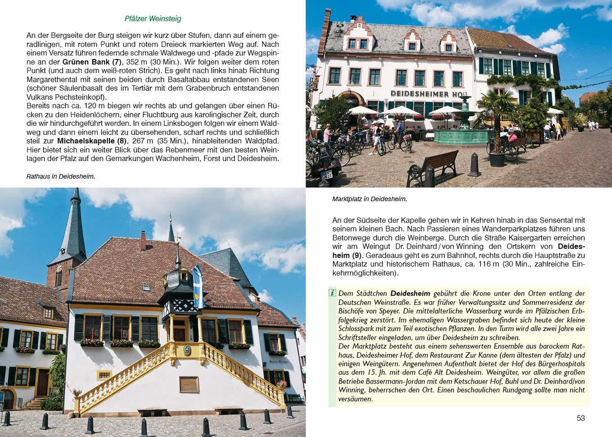 Pfälzer Weitwanderwege Wanderführer, Deidesheim