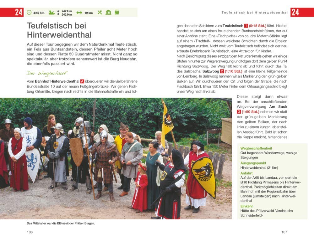 Pfälzerwald & Bienwald Wanderführer - Teufelstisch bei Hinterweidenthal