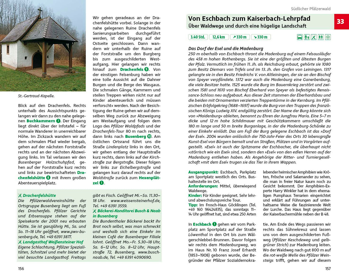 Wandern & Einkehren im Pfälzerwald und Deutsche Weinstraße, Vom Eschbach zum Kaiserbach-Lehrpfad