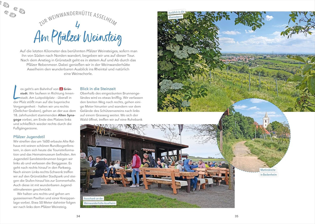 Hütten-Geheimtipps Pfälzerwald - Wanderführer, Pfälzer Weinsteig