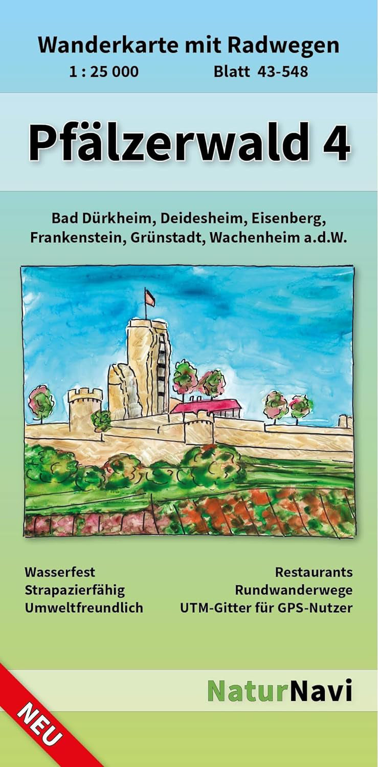 Pfälzerwald Wanderkarte Blatt 4 - Bad Dürkheim, Pfalz Shop