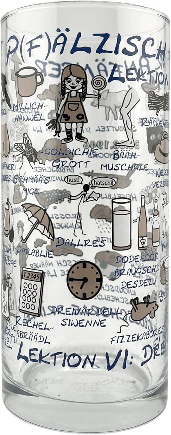 Pfälzisch für Anfänger V - VI Schoppenglas 0,5 l