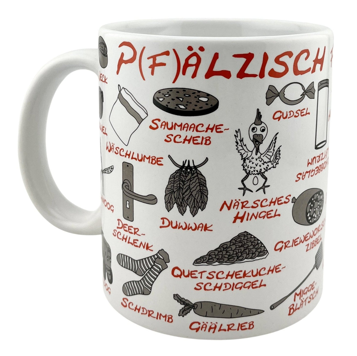 Pfälzisch für Anfänger Tasse (Aufdruck Rot), Pfälzisch Shop