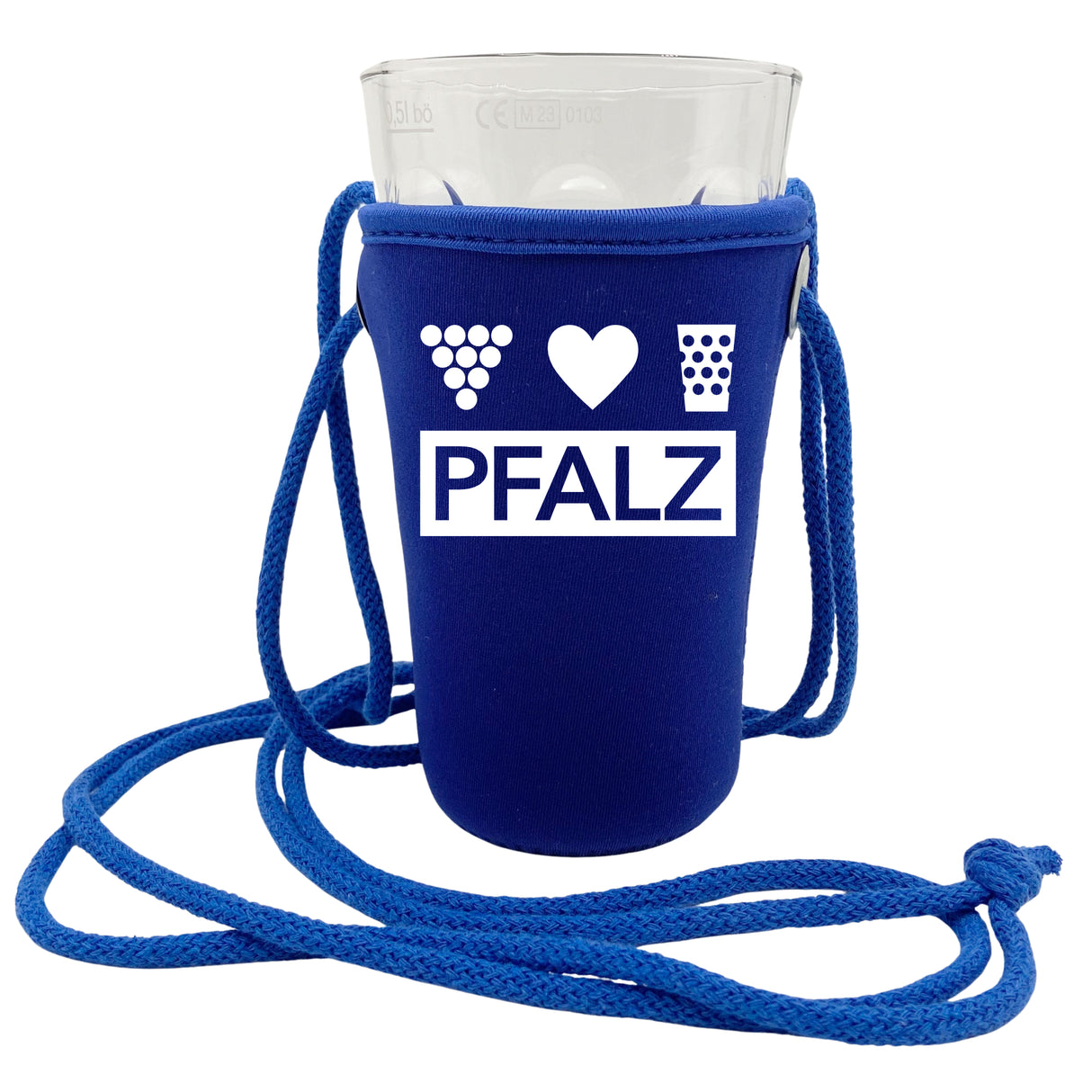 Pfalz Dubbeglashalter - Blau