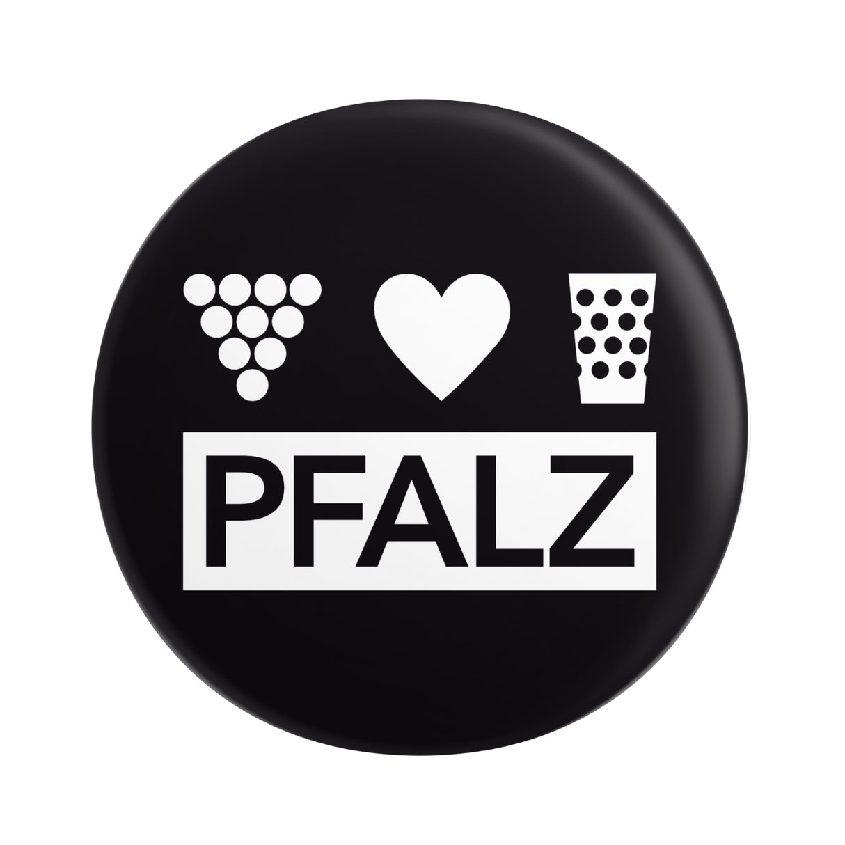 Pfalz Button Ø 25 mm - Schwarz