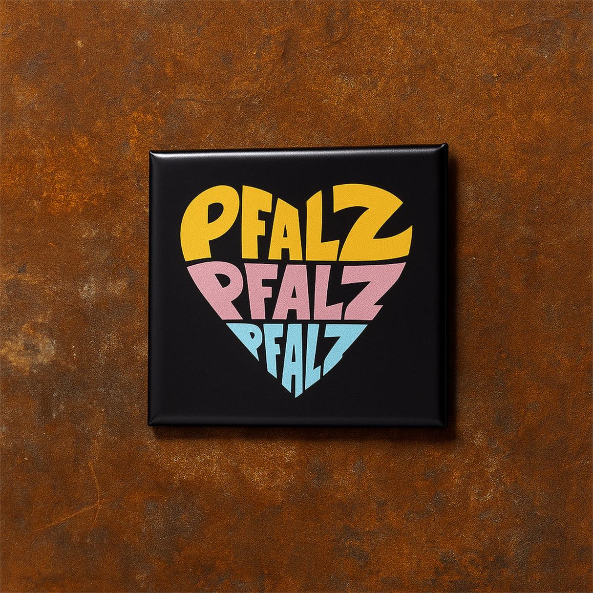 Pfalz Herz Magnet - auf Magnetwand