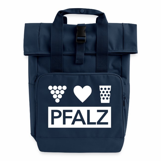 Pfalz Rolltop Rucksack mit zwei Griffen - Navy