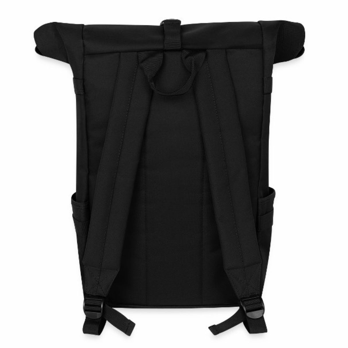 Pfalz Rolltop Rucksack, Schwarz - Rückseite