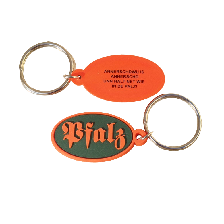 Der Schlüsselanhänger für Pfalz Fans - Vorseite und Rückseite