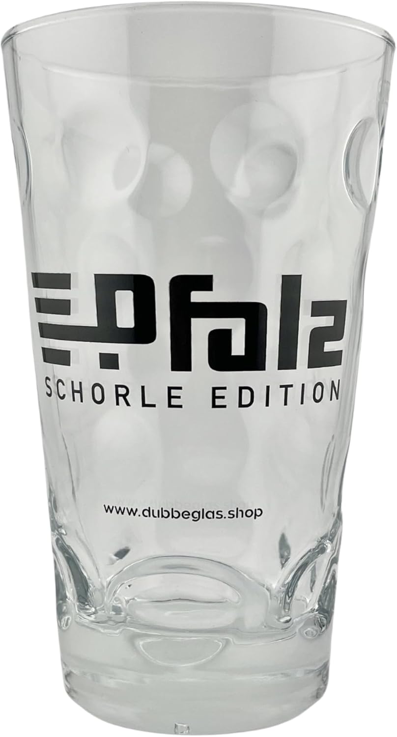 Pfalz Schorle Edition Dubbeglas 0,5 L - Aufdruck schwarz