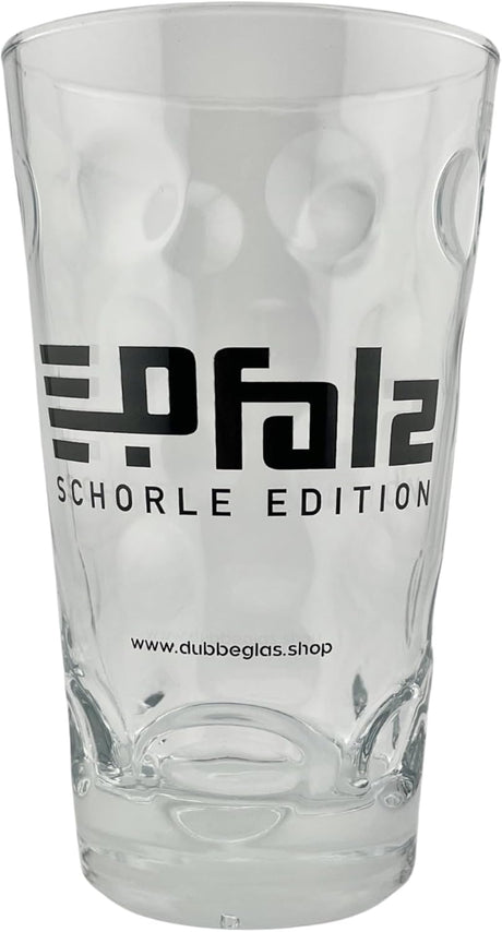 Pfalz Schorle Edition Dubbeglas 0,5 L - Aufdruck schwarz