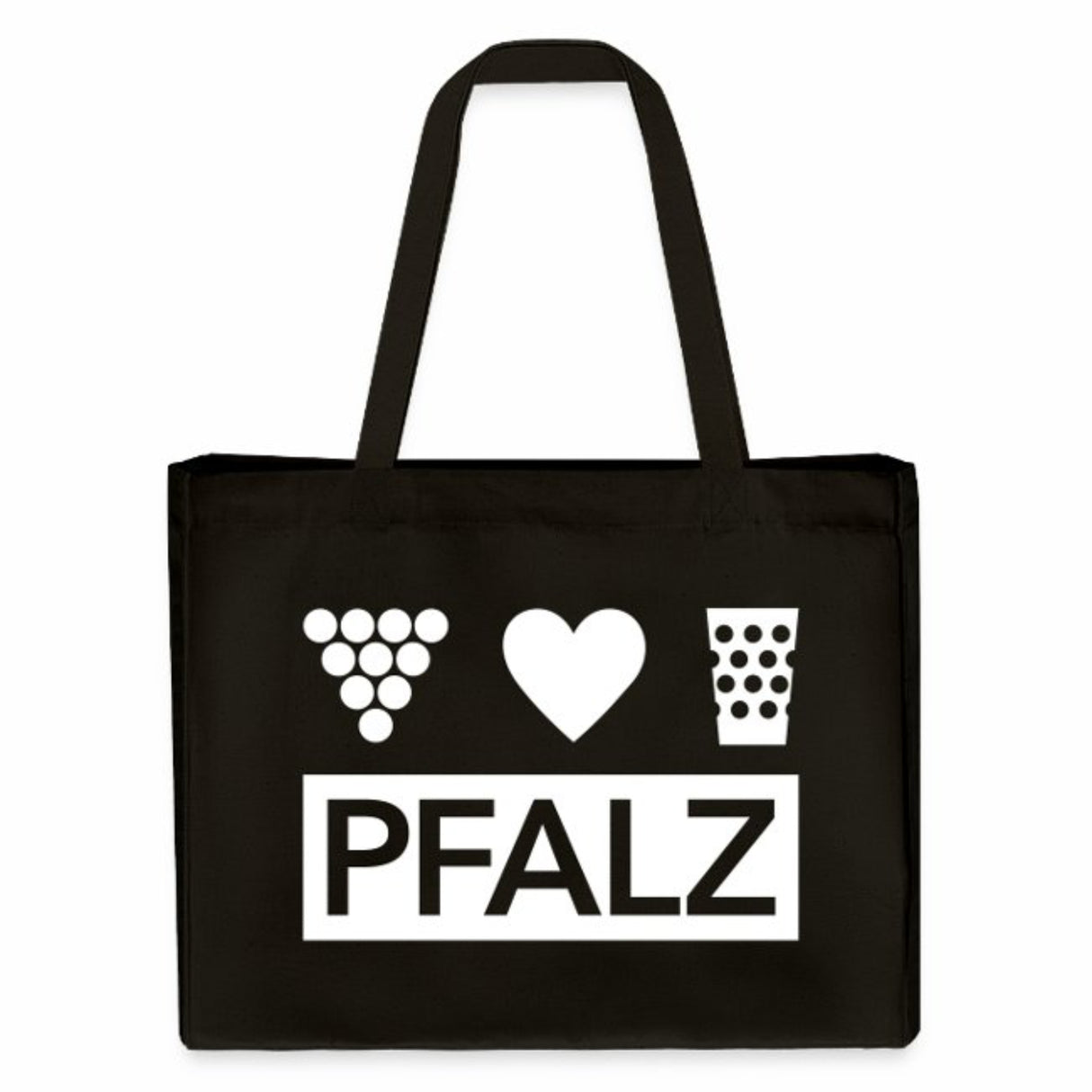 Pfalz Einkaufstasche - Shopping Bag, Schwarz