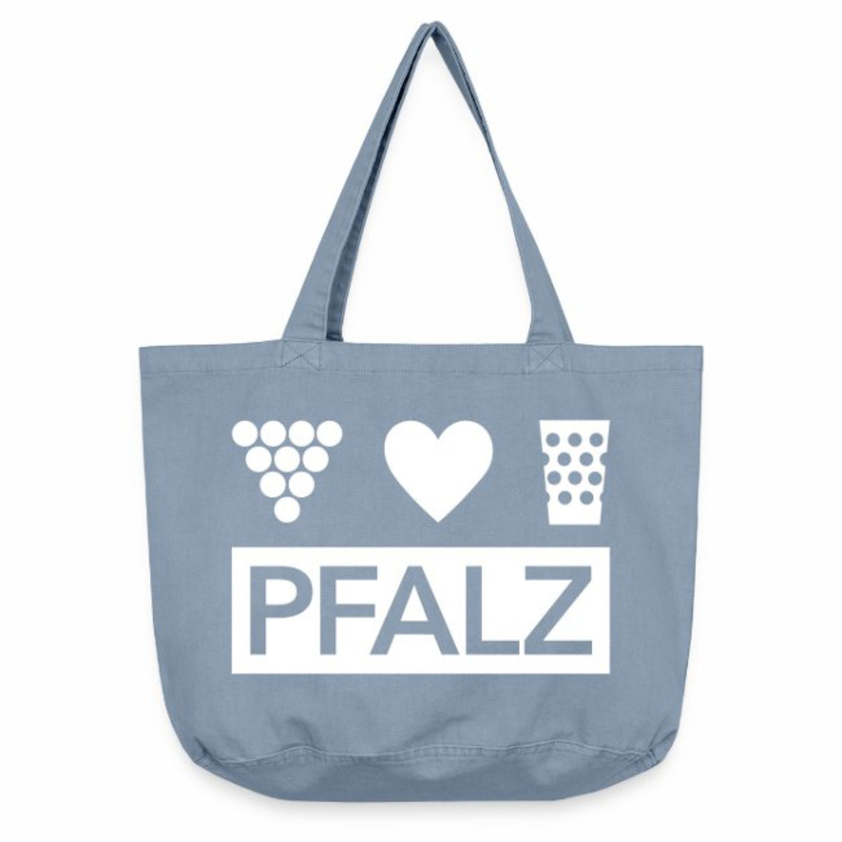 Pfalz Tasche - Vintage-Washed Shopper, Hellblau