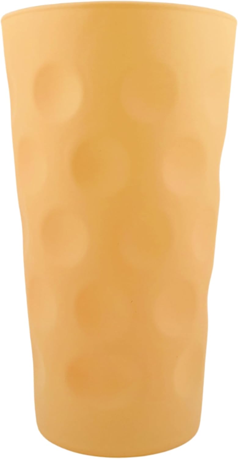 Pfirsich matt farbiges Dubbeglas 0,5 L