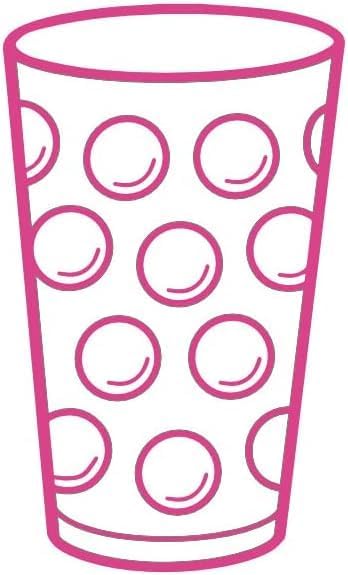 Dubbeglas Autoaufkleber - Pink