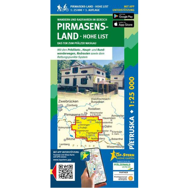 Pirmasens Land - Hohe List Wanderkarte 1:25.000