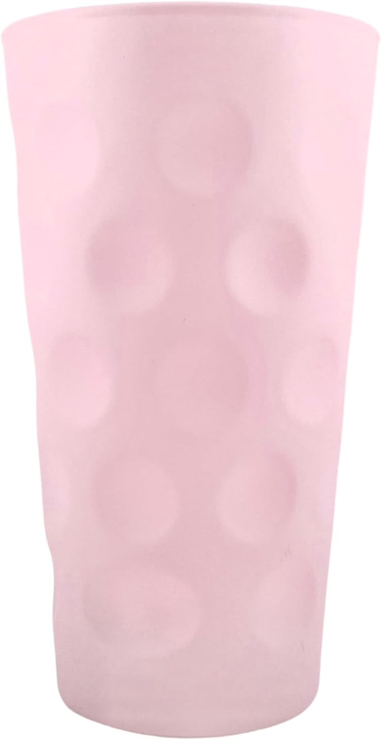 Rosa matt farbiges Dubbeglas 0,5 L