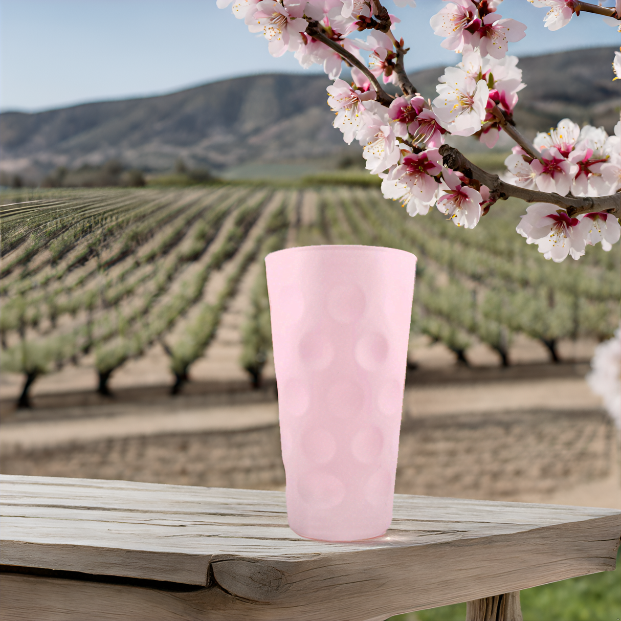 Rosa matt farbiges Dubbeglas 0,5 L