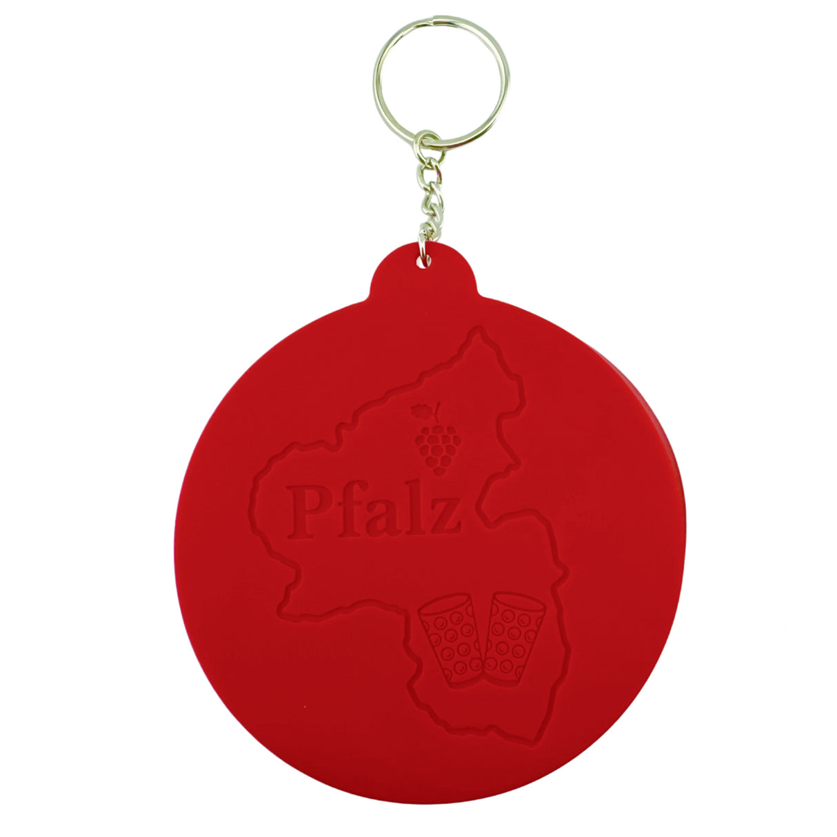 Dubbeglas Deckel aus Silikon - Rot