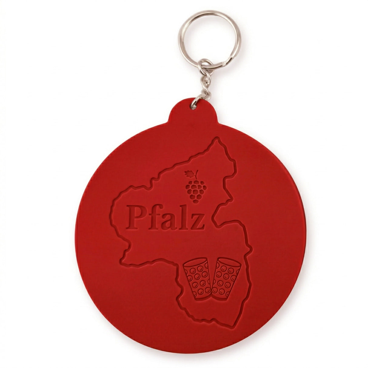 Dubbeglas Deckel aus Silikon - Rot