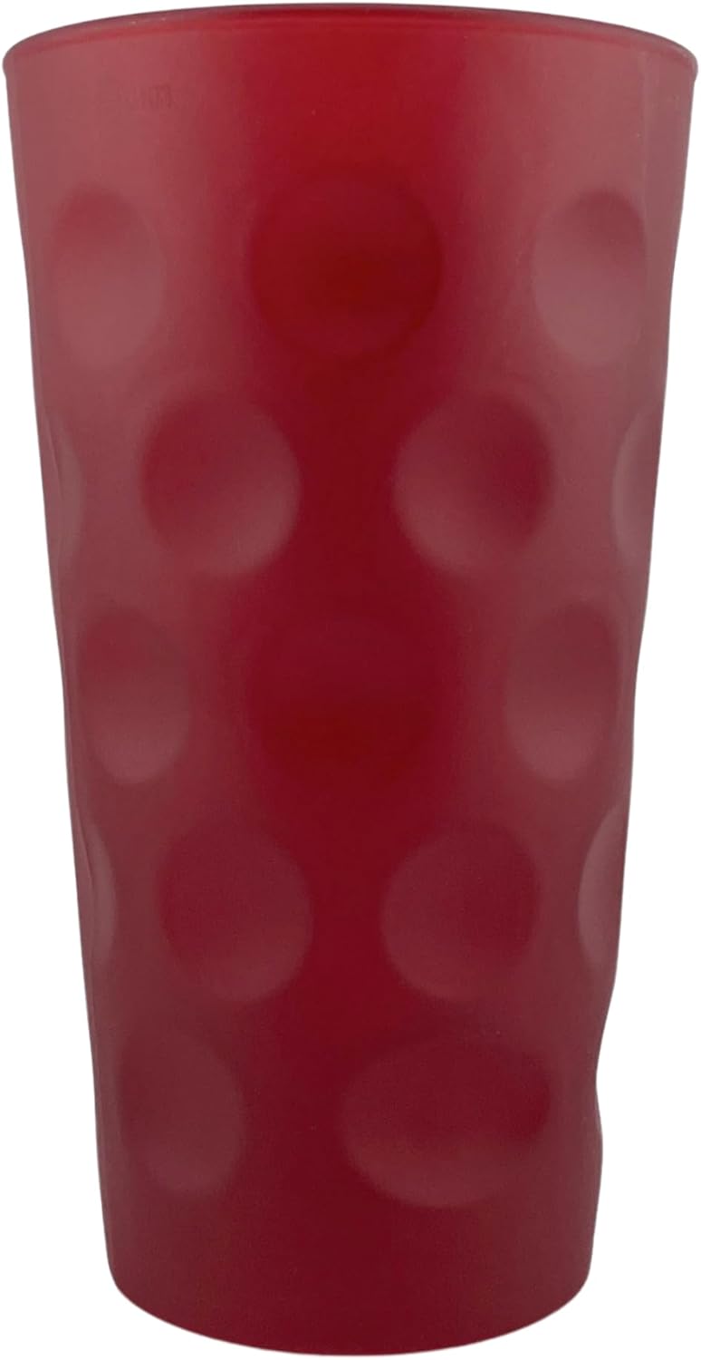 Rot matt farbiges Dubbeglas 0,5 L