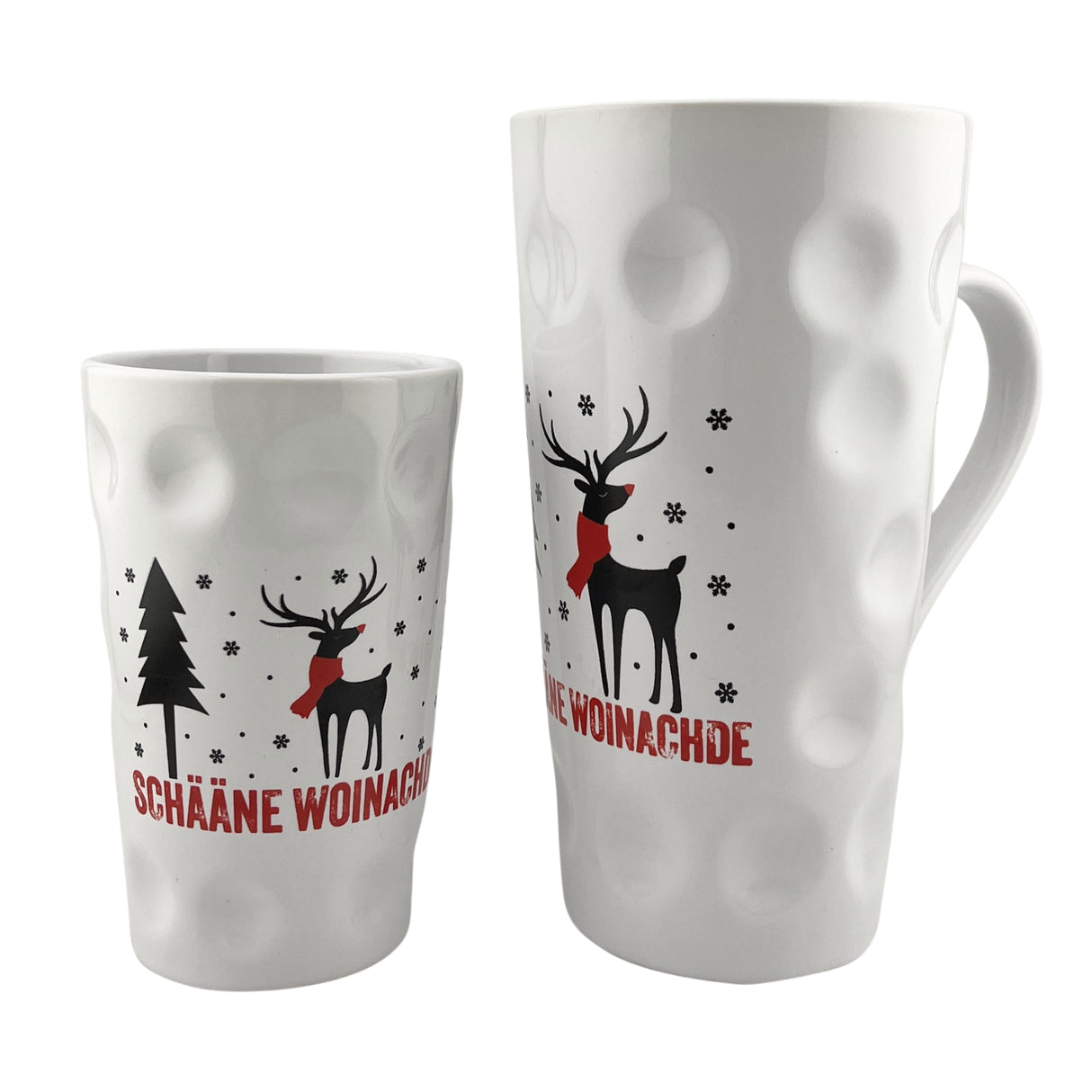 Schääne Woinachde Dubbetasse - weiß, in 0,2 L und 0,5 L
