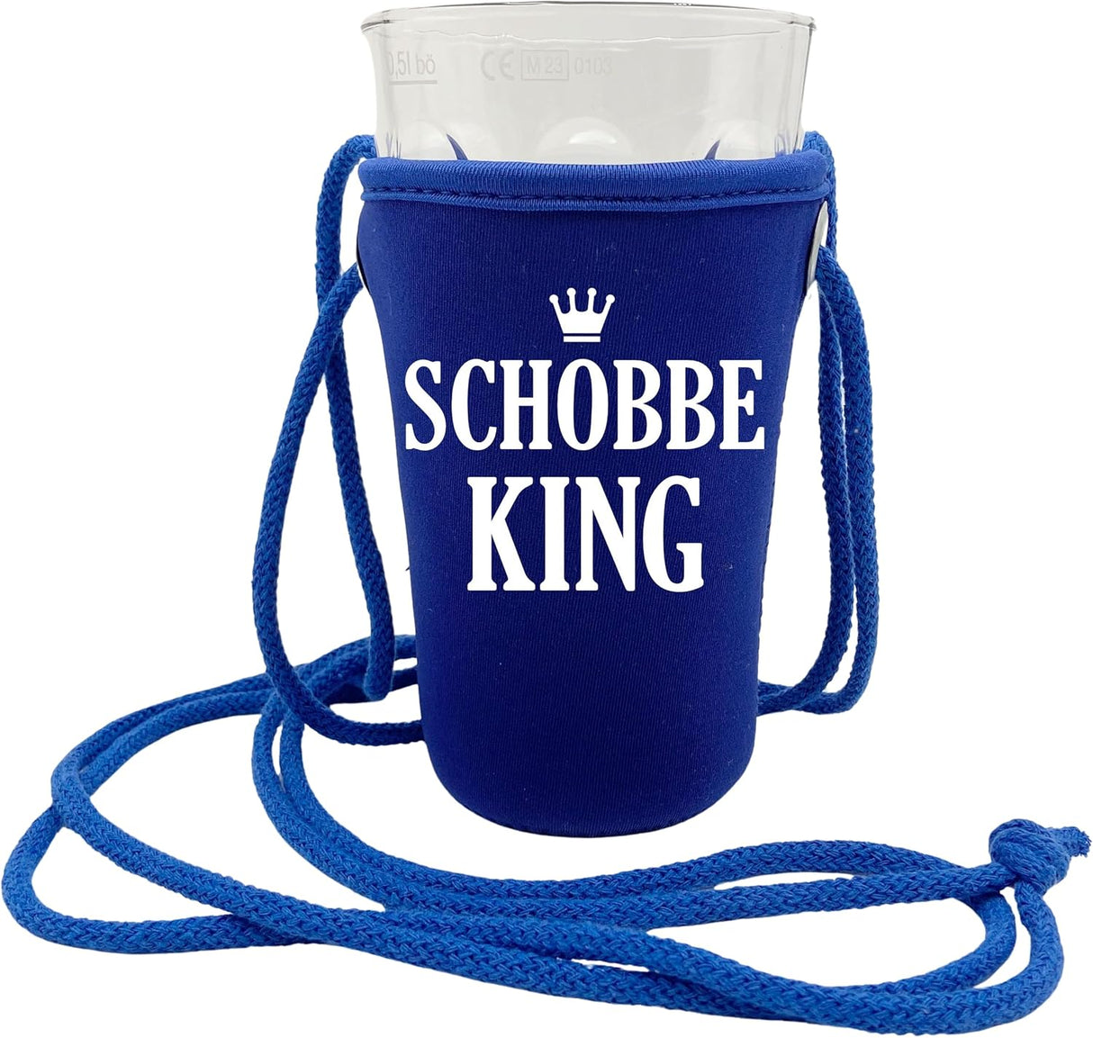 Schobbe King Dubbeglashalter - blau