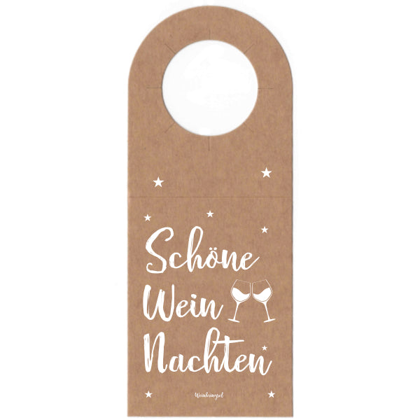 Schöne Weinachten Flaschenanhänger, Weinflaschen Anhänger