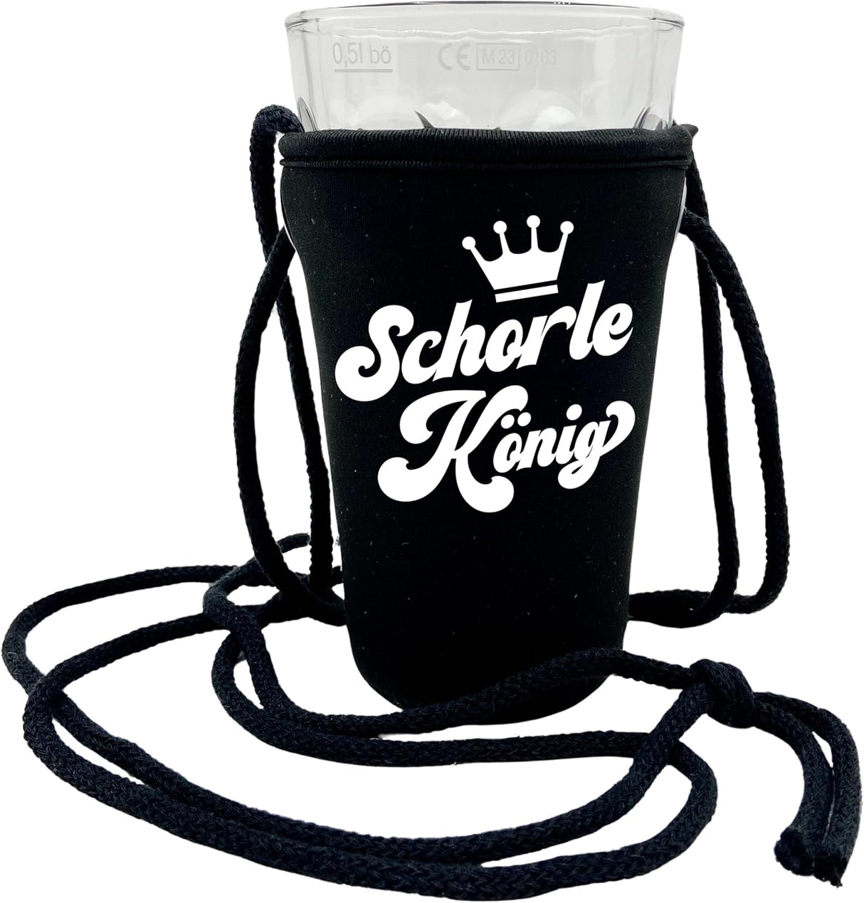 Schorle König Dubbeglashalter - schwarz