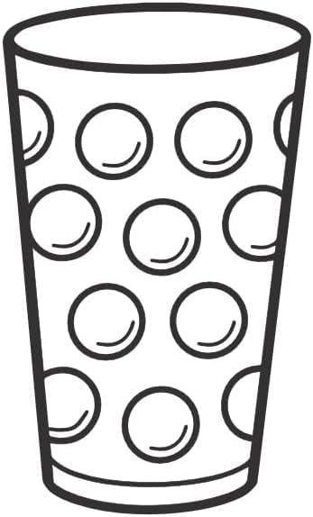 Dubbeglas Autoaufkleber - Schwarz