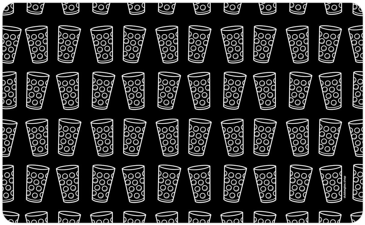 Dubbegläser Frühstücksbrettchen - schwarzer Hintergrund