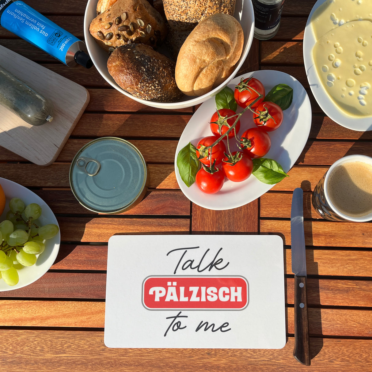 Talk Pälzisch to me Frühstücksbrettchen, Pfalz Vesperbrett