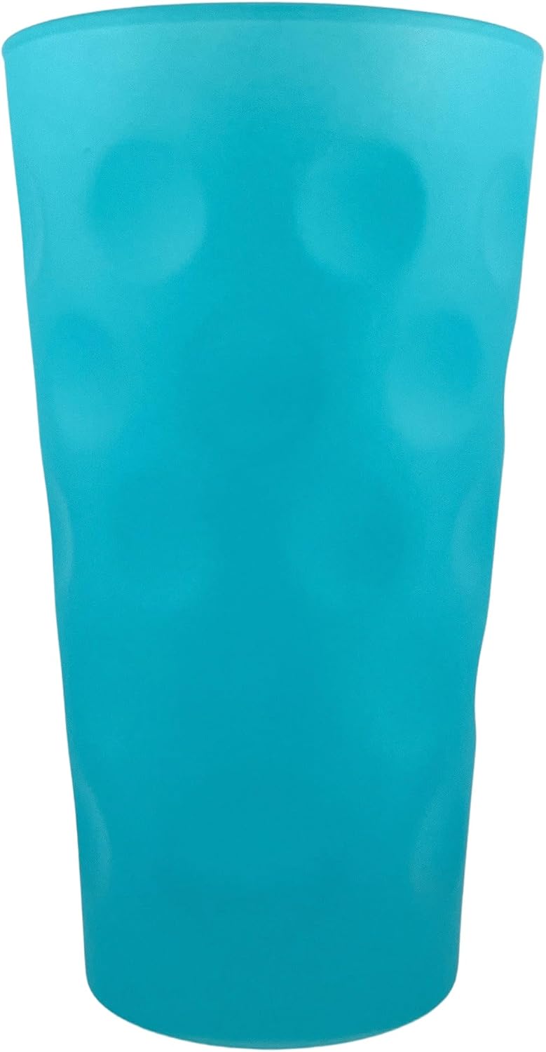 Türkis matt farbiges Dubbeglas 0,5 L
