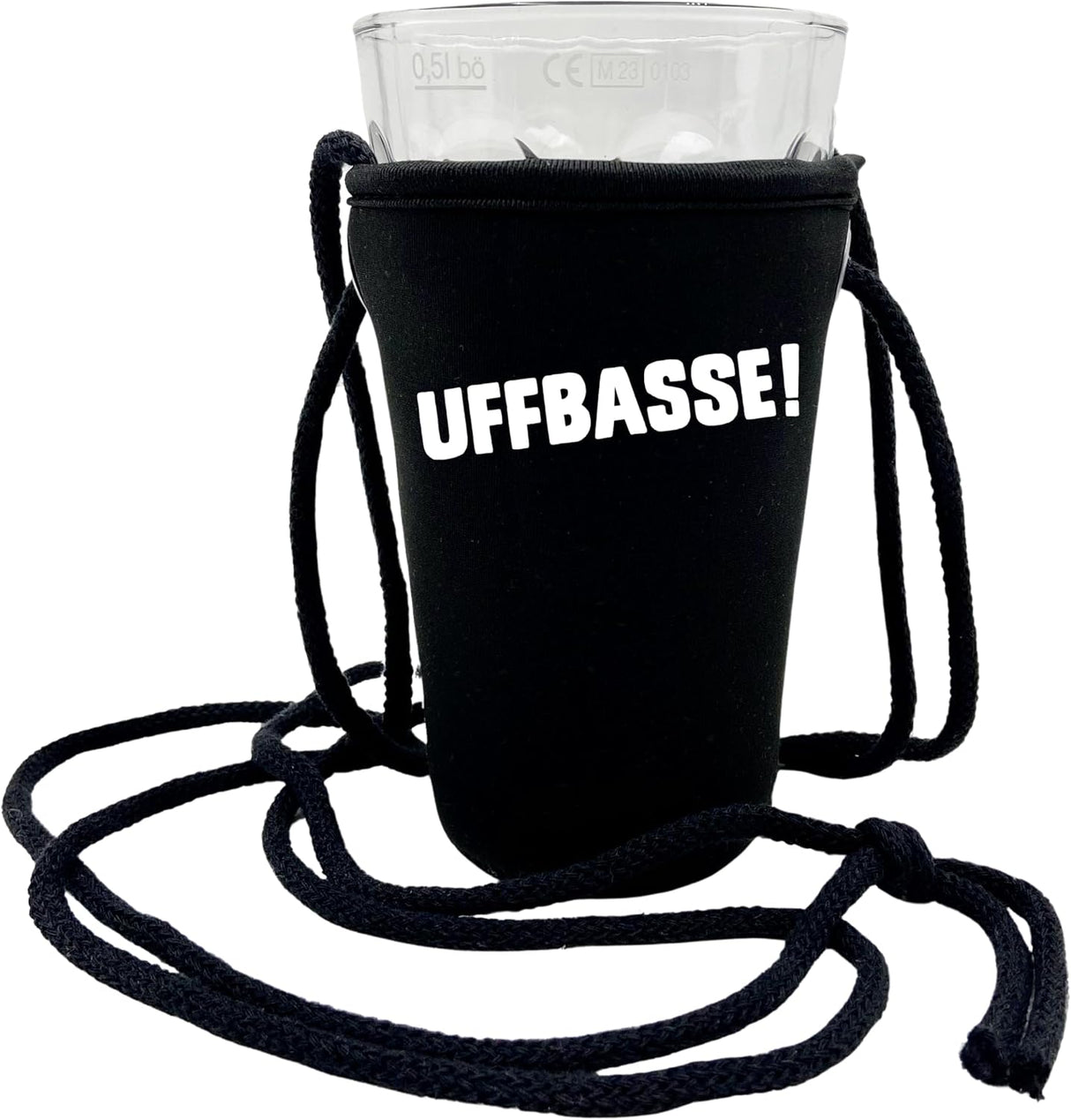 UFFBASSE! Dubbeglashalter - schwarz