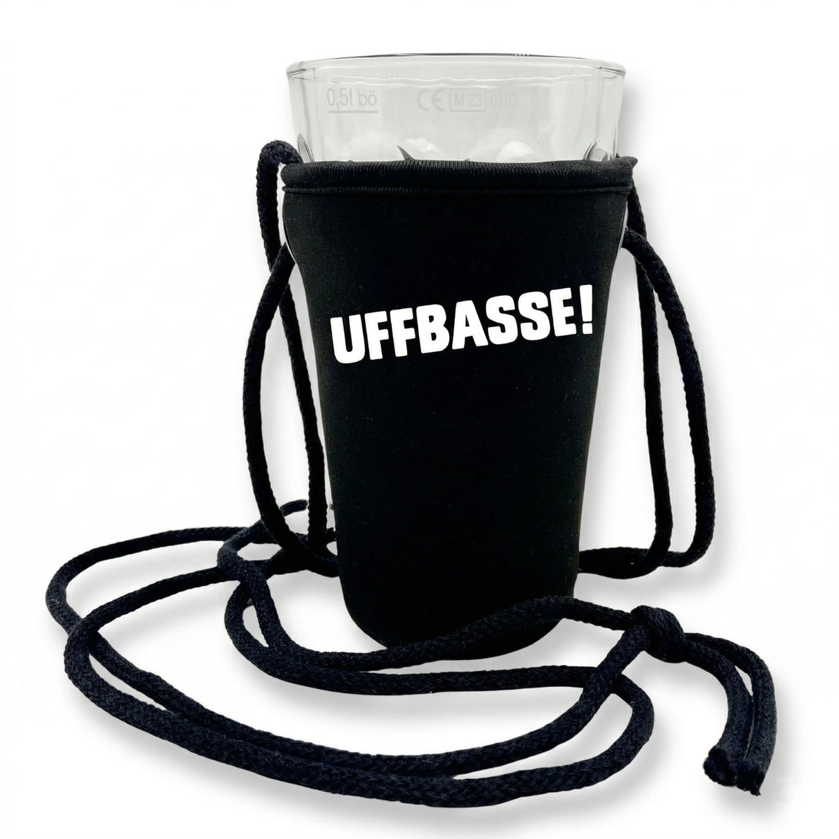 UFFBASSE! Dubbeglashalter - schwarz
