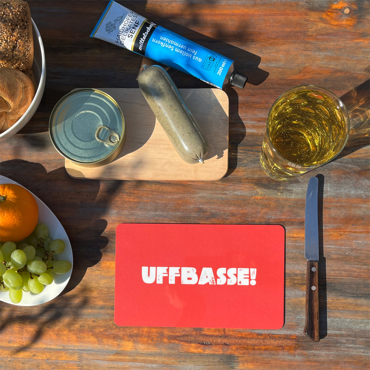 Uffbasse! Vesperbrett (rot)