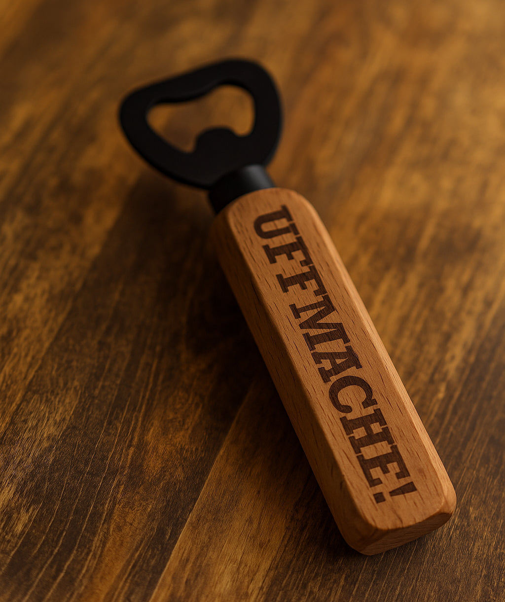 UFFMACHE! Flaschenöffner - mit pfälzischer Gravur