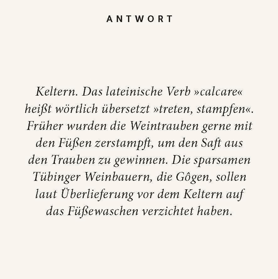 Wein Quiz - Spielkarte