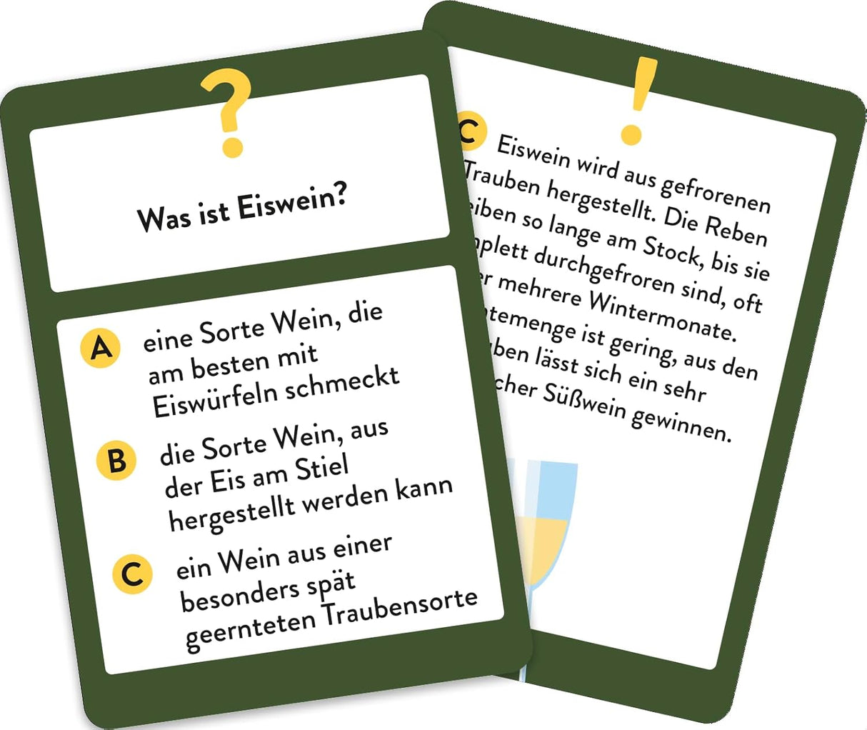 Wein Wissens-Quiz - Spielkarte Eiswein