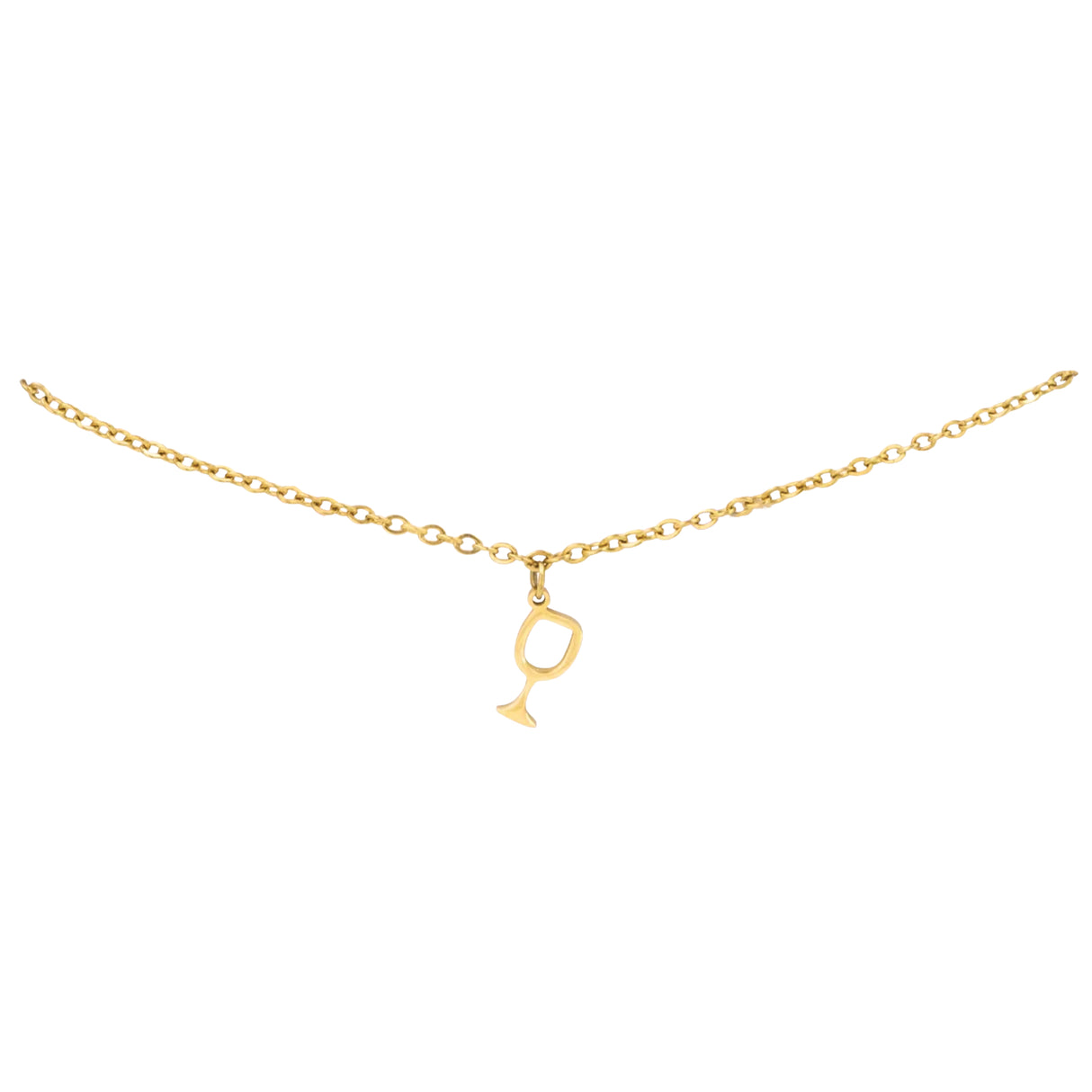 Weinglas Armband - Gold