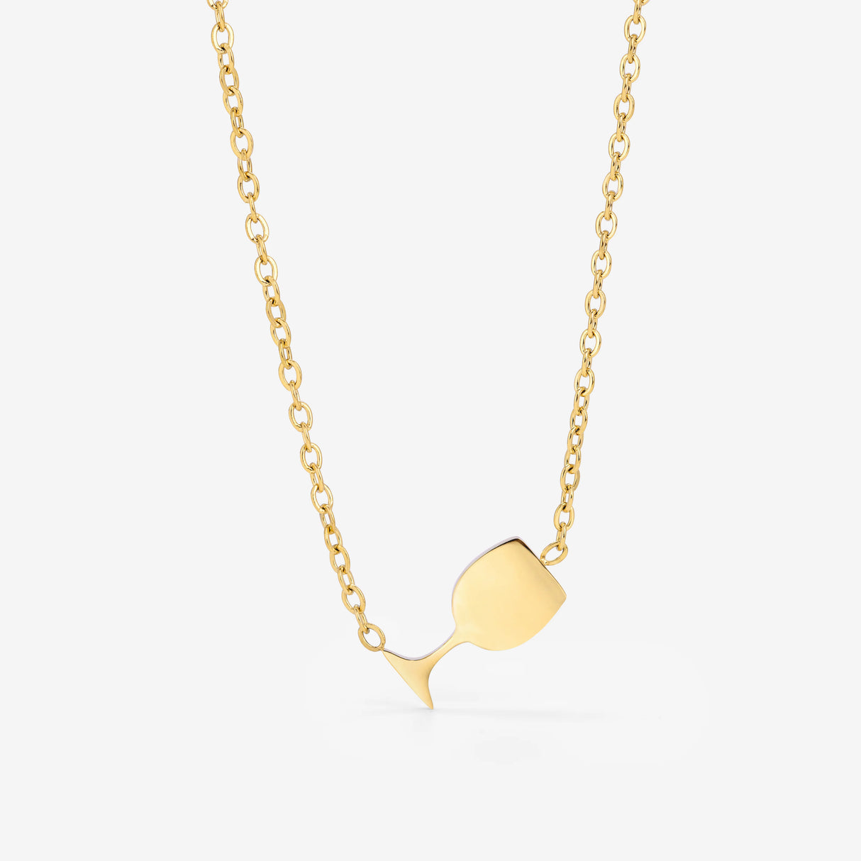 Weinglas Kette - Gold