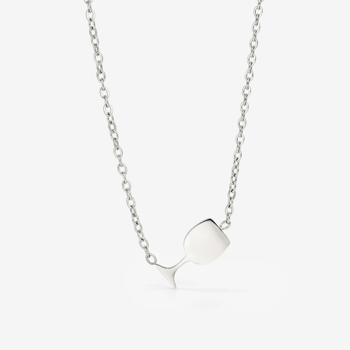 Weinglas Kette - Silber
