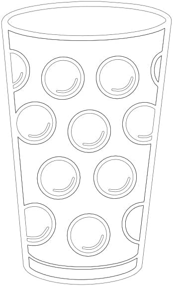 Dubbeglas Autoaufkleber - Weiß