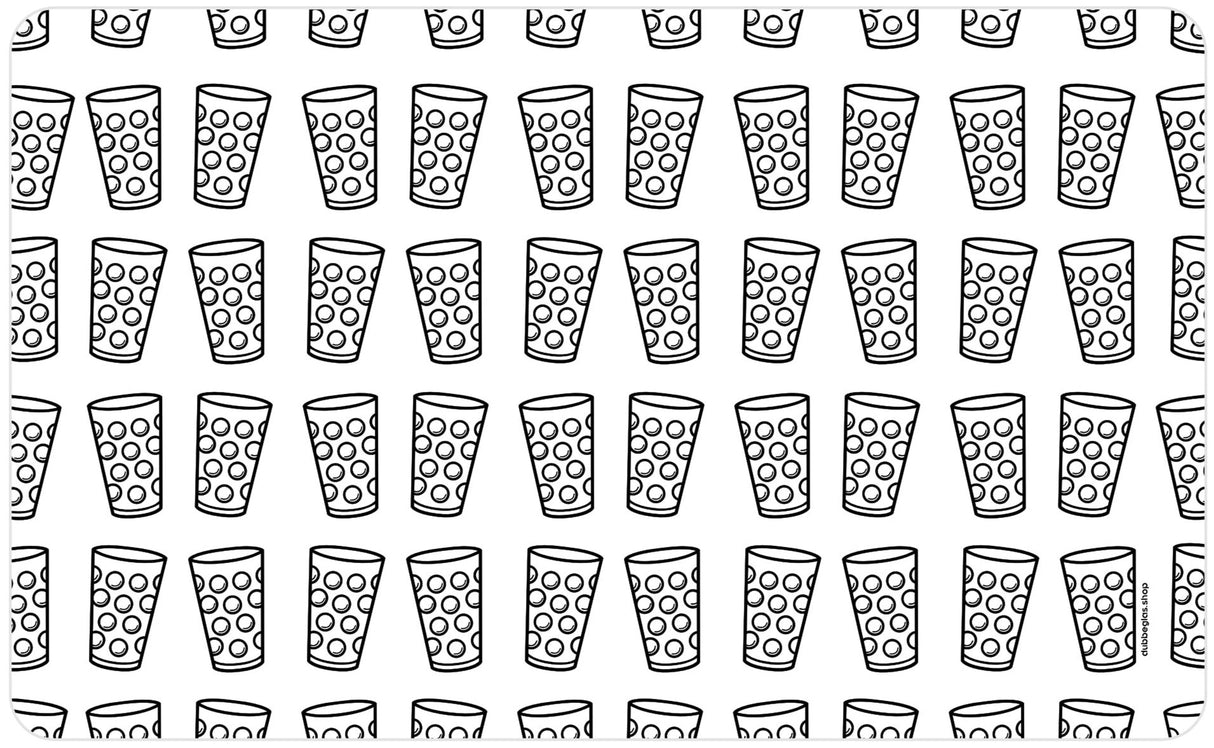 Dubbegläser Frühstücksbrettchen - weißer Hintergrund