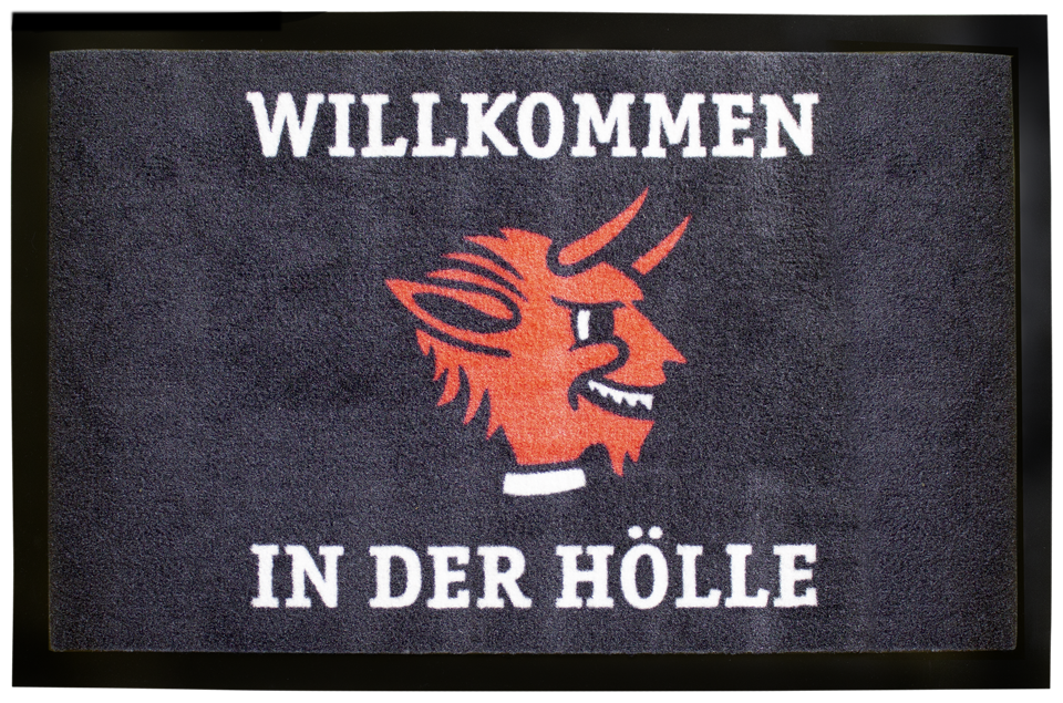 Willkommen in der Hölle – FCK Fußmatte für echte Fans