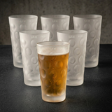 6 x Dubbeglas 0,5 L satiniert im Set