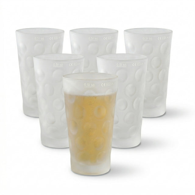 6 x Dubbeglas 0,5 L satiniert - Böckling